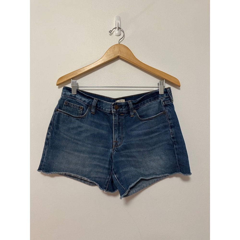 J. Crew Blue Denim Cut Off Raw Hem Shorts | Size 28